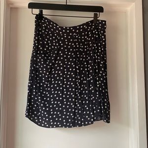 Vintage Polka Dot Wrap Skater Skirt